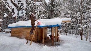 Build the log cabin of your dreams in the SNOWY FOREST!