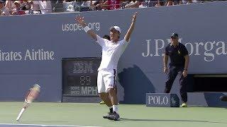 2014 US Open Semifinals: Kei Nishikori vs. Novak Djokovic