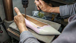 Process of Making Handmade Women's Shoes by The Oldest Korean Heels Factory Over 50 Years