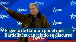 El gesto de Bannon por el que Bardella ha cancelado su discurso en la cumbre del trumpismo