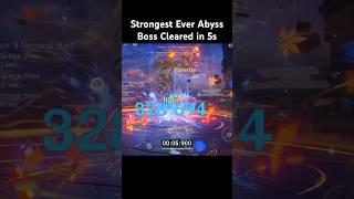 Strongest ever abyss boss cleared in 5s #xilonen #mualani #genshinimpact #spiralabyss