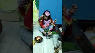 Puja karte hue#Trida#3years( A's Family & Kitchen)