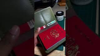 Leather Passport Cover! Loving this beautiful color! #leather #diy #handmade #leathercraft