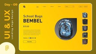 UI & UX Landing Page Design | Day 09 Figma Tutorial | GDMentor