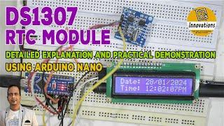 DS1307 Real Time Clock (RTC) Module - Detailed Explanation and Interfacing with Arduino & I2C LCD