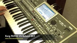 Korg PA900 vs Roland BK9 Keyboard