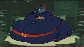 Violet Beauregarde pie binge