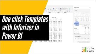 One click Templates with Inforiver in Power BI