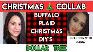 DOLLAR TREE CHRISTMAS DIYS | BUFFALO PLAID