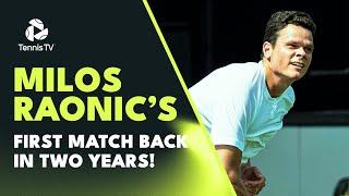 Milos Raonic Plays First Match In Two Years vs Kecmanovic! | 's-Hertogenbosch Highlights