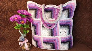 Crochete Bag 3DНе проходимо мимо,цим можно в'язати"кучу"виробівПЛЕДСУМКУПОДУШКУСЕРВЕТКУКИЛИМ