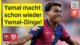 Lewy trotz zweimal Alu Matchwinner! Barca siegt auch ohne Olmo: Barcelona - Bilbao | LaLiga | DAZN