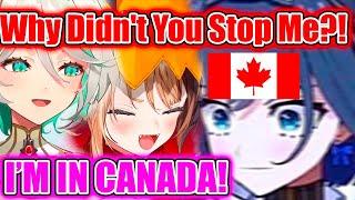 Kronii Instantly Says She's in Canada After Gigi Calls Her Out for Not Being in Japan【Hololive EN】