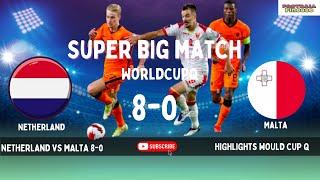 Netherlands vs Malta 8-0 Highlights & All Goals | World Cup Qualifiers  2026 | Netherland vs Malta