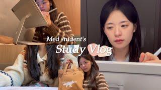 의대생 vlog | 순환기계🫀시험기간 7일간의 기록 | 본과2학년 첫 시험