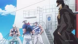 Jotaro Kujo vs Impostor Captain Tennile(Dragon) Part 1 (Eng Dub)