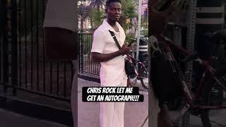 I asked Chris Rock for an autograph. #funny #dothingsyoudontwanttodo #americanactor #wiseguyscomedy