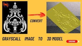 How to make Grayscale image to 3d model in Artcam | shojibcottage