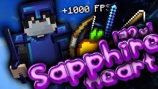 Sapphire Heart [32x] | MCPE PVP TEXTURE PACK (1.20+) w/Java UI