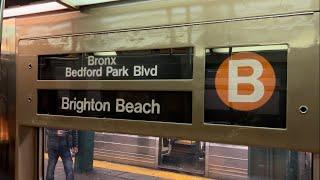 IND Subway: R68A (B) Train Ride from Brighton Beach to Bedford Park Blvd