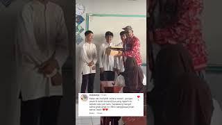 Silaturahmi dengan adik adik kelas 8 SMPN 3 Tasik yang sempat Viral karena patungan membeli sepatu