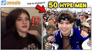 What Happens If You Hire 50 HYPE MEN On OMEGLE? | OMETV | She Was Speechless! (PART 3)