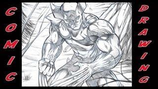 Wolverine Speed Drawing - Digital Comic Book Art - Robert A. Marzullo