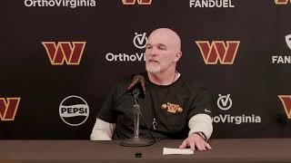 HC Dan Quinn Speaks to the Media Before Practice | Washington Commanders