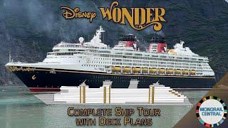 Disney Wonder Complete 4K Tour w/ Deck Plans | Disney Cruise Line 2024