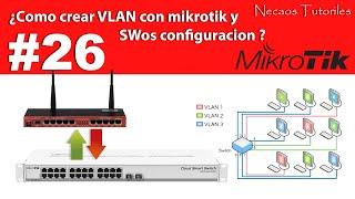 VLAN Mikrotik + SWoS configuracion facil y explicado paso a paso.