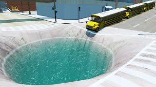 Cars vs Giant Water Pit – BeamNG.Drive by BeamNG Enthusiast