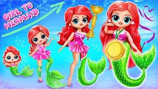 The Little Mermaid Growing Up! Mermaid Family DIYs for LOL Surprise Dolls