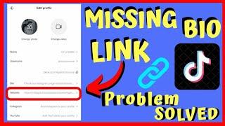 Missing Website option in TIKTOK Account | Adding Link option not available in Tiktok Bio