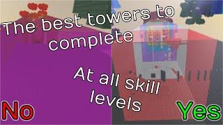 The BEST towers to beat at ALL skill levels in JToH