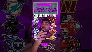 Can we build a 98+ OVR Team in Madden 25  #nfl #shorts #madden25 #rebuild