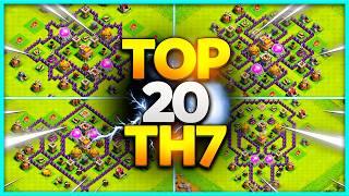 New BEST TH7 BASE WAR/TROPHY Base Link 2024 (Top20) Clash of Clans - Town Hall 7 Farming Base