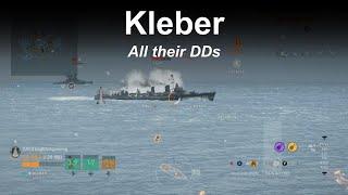 Kleber Gettin all their DDs- World of Warships Legends - Stream Highlight