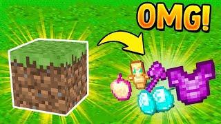 Minecraft But Dirt Drops OP Loot (OP Dirt) 1.20 | Minecraft | RockinGame