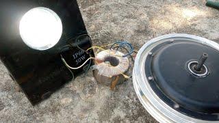 @How to use 1000w e bike hub motor to generate electricity