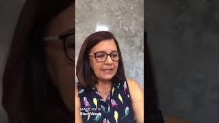 Palavra com Kátia Montenegro na reunião virtual do Projeto Amigas Solidárias.