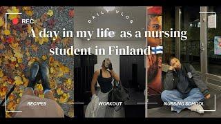 A day in my life as a nursing student in Finland || Living alone diaries ||Vlog