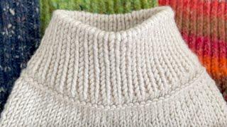 NEW! JOGLESS reinforced transition #2 from NECK RIB to BODY. Top Down Sweater knitting in the Round.