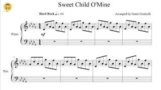 Sweet Child O' Mine by Guns N' Roses (Piano Solo/Sheets)