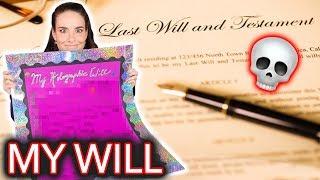 Writing My Holographic Will (legally binding)