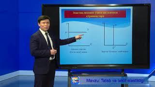 Talab va taklif elastikligi. Ma'ruzachi: Sh.I.Mustafakulov