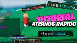 Poner SetHome, HOME, TPA en tu SERVER de ATERNOS MINECRAFT JAVA pluggins CONFIGURAR ACTUALIZADO🟩