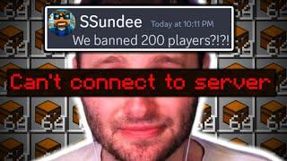 Shutting Down SSundee’s Pay-to-Win Minecraft Server – 200 Players BANNED.