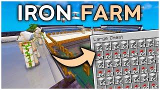 The BEST Iron Farm in Minecraft 1.21 (Tutorial)