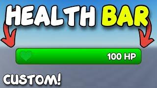 How to Make CUSTOM HEALTH BAR |  2024 Roblox Studio