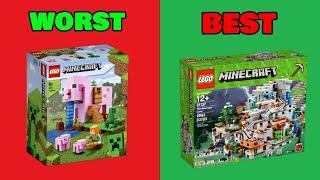 TOP 10 BEST And WORST Lego Minecraft Sets and Minifigures!